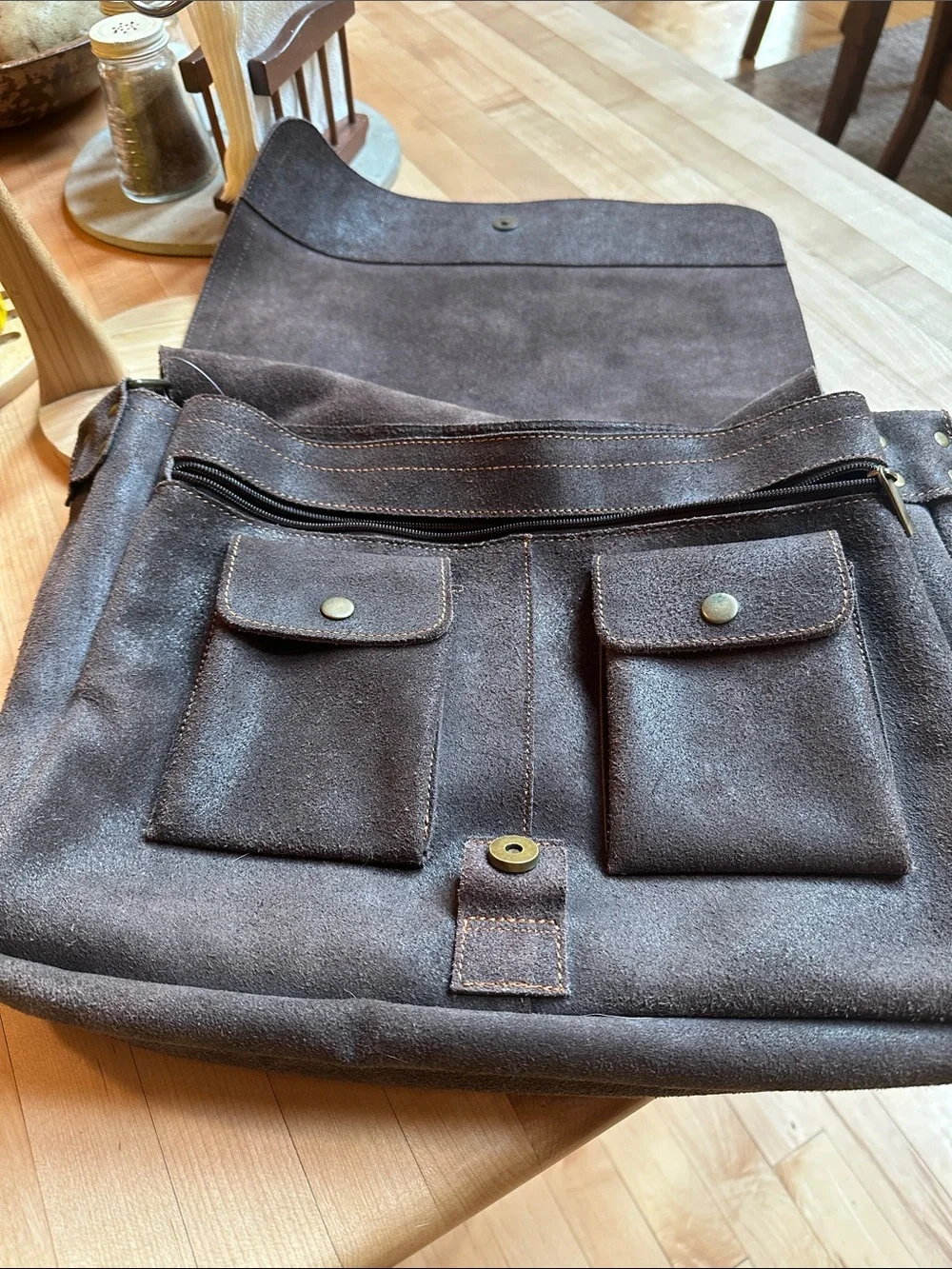 David King Boston large messenger bag
